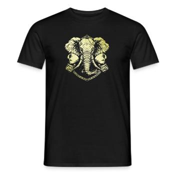 Elephant Boxer - Men's T-Shirt - black - Front - AI Model Male 178 light (178cm)
