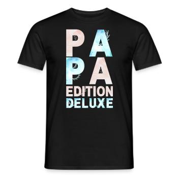 PAPA Deluxe Edition pastellrosa blau - Männer T-Shirt - Schwarz - Vorne - AI Model Male 178 light (178cm)