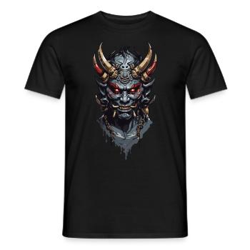Oni Dämonen aus Japans Legenden zu Halloween - Männer T-Shirt - Schwarz - Vorne - AI Model Male 178 light (178cm)