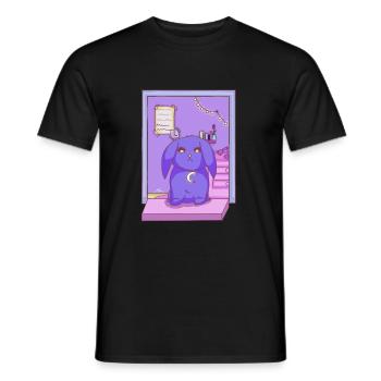 Lofi Vibe Bun - Men's T-Shirt - black - Front - AI Model Male 178 light (178cm)