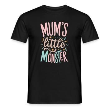 Mum's Little Monster - Men's T-Shirt - black - Front - AI Model Male 178 light (178cm)