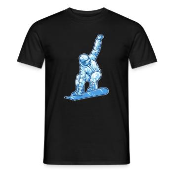 Schifahren Wintersport Eishockey Winter Skifahrer - Männer T-Shirt - Schwarz - Vorne - AI Model Male 178 light (178cm)