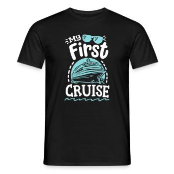 Erster Kreuzfahrturlaub - Männer T-Shirt - Schwarz - Vorne - AI Model Male 178 light (178cm)