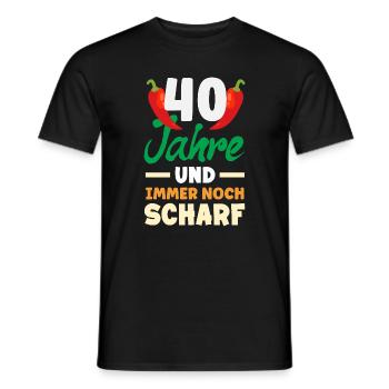 Lustiges 40. Geburtstag Geschenk Geburtstagsshirt - Männer T-Shirt - Schwarz - Vorne - AI Model Male 178 light (178cm)