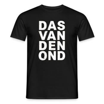 Das van den ond. Chemises en dialecte anversois - T-shirt homme - noir - Devant - AI Model Male 178 light (178cm)