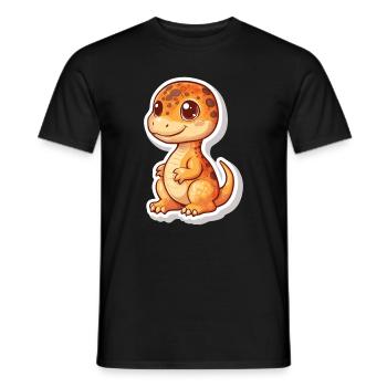 Dinosaure - T-shirt homme - noir - Devant - AI Model Male 178 light (178cm)