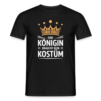 Reine des costumes La reine des costumes n’a pas besoin de costume femme - T-shirt homme - noir - Devant - AI Model Male 178 light (178cm)