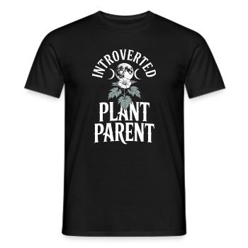 Introvertiertes Pflanzen-Elterntee - Männer T-Shirt - Schwarz - Vorne - AI Model Male 178 light (178cm)