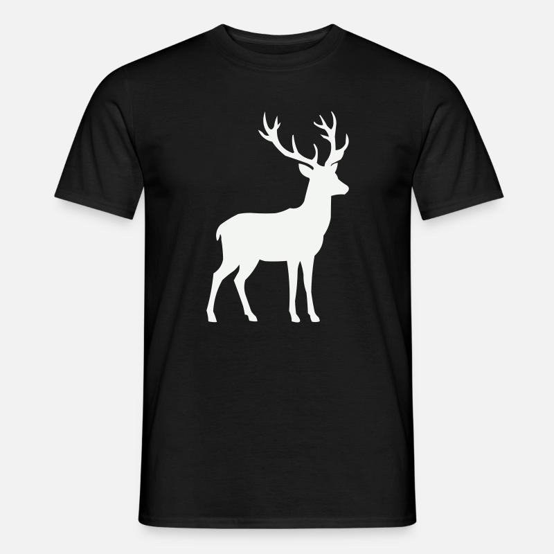 Deer Silhouette - Men’s T-shirt - black