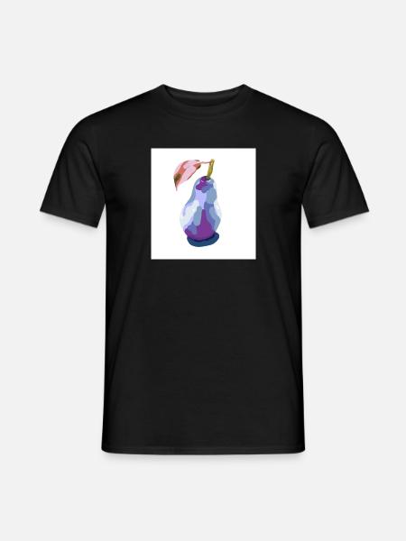 Pear in Pastels Abstract - Men's T-Shirt - black