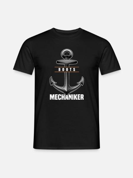 Bootsmechaniker - Männer T-Shirt - Schwarz