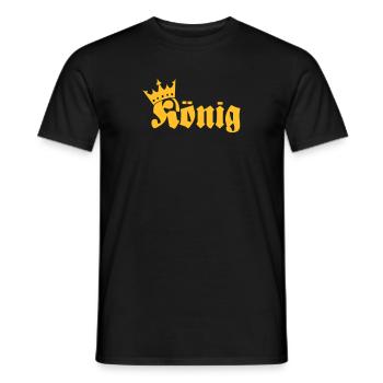König - T-shirt homme - noir - Devant - AI Model Male 178 light (178cm)