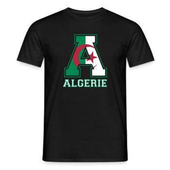 Athletic Algerie - T-shirt homme - noir - Devant - AI Model Male 178 light (178cm)