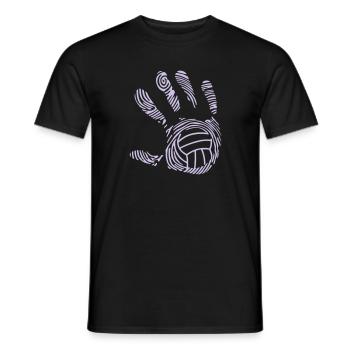 volleyball wasserball hand aufdruck 9 11 - T-shirt homme - noir - Devant - AI Model Male 178 light (178cm)