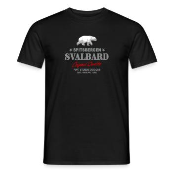 Spitsbergen - Svalbard - Spitzbergen - Polar Bear - Männer T-Shirt - Schwarz - Vorne - AI Model Male 178 light (178cm)