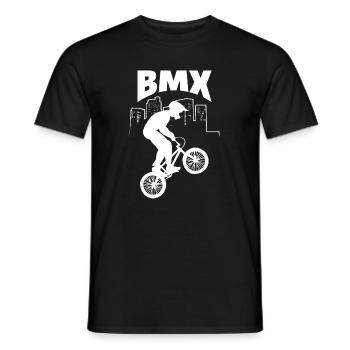 Bmx Gift Idea Man Child - Men's T-Shirt - black - Front - AI Model Male 178 light (178cm)