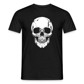 Totenschädel - Männer T-Shirt - Schwarz - Vorne - AI Model Male 178 light (178cm)