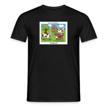 Ich bin Laktose intolerant - Männer T-Shirt - Schwarz - Vorne - AI Model Male 178 light (178cm)