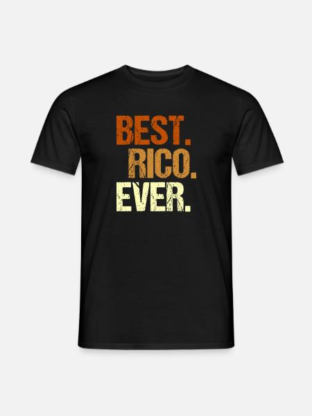 Rico - Männer T-Shirt - Schwarz