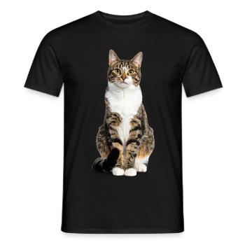 Mixed Tiger Cat - Good Pet Edition - Men's T-Shirt - black - Front - AI Model Male 178 light (178cm)