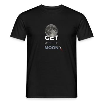 Amenez-moi sur la Lune! - T-shirt homme - noir - Devant - AI Model Male 178 light (178cm)