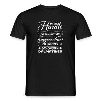 Schönster Dalmatiner - Dalmatiner - Männer T-Shirt - Schwarz - Vorne - AI Model Male 178 light (178cm)