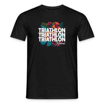 Triathlon Hawaii - Männer T-Shirt - Schwarz - Vorne - AI Model Male 178 light (178cm)