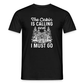 La cabine appelle et je dois y aller - T-shirt homme - noir - Devant - AI Model Male 178 light (178cm)