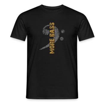 More Bass - Mehr Bass - Männer T-Shirt - Schwarz - Vorne - AI Model Male 178 light (178cm)