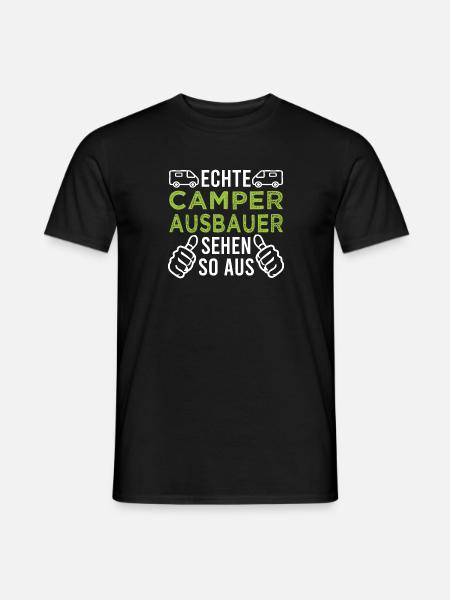 Camper - Van - Ausbauer - Männer T-Shirt - Schwarz
