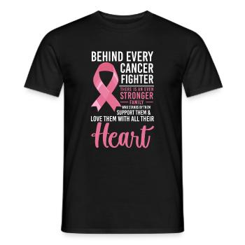 Cancer Fighter Combattre le cancer - T-shirt homme - noir - Devant - AI Model Male 178 light (178cm)