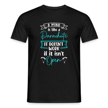 Parapente Adrénaline Avion Aviation - T-shirt homme - noir - Devant - AI Model Male 178 light (178cm)
