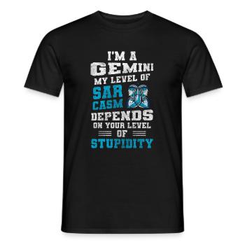 Zodiac sign zodiac element - Men's T-Shirt - black - Front - AI Model Male 178 light (178cm)