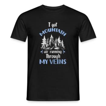 Les arbres errent dans les animaux de la forêt les habitants de la forêt - T-shirt homme - noir - Devant - AI Model Male 178 light (178cm)