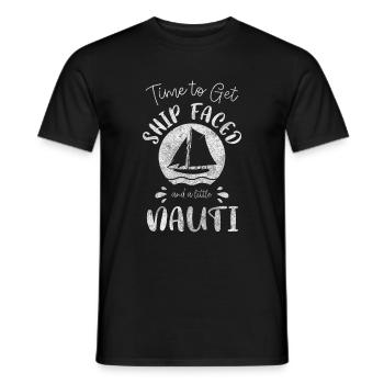 Sailboat Harbor Yacht Cruise - Men's T-Shirt - black - Front - AI Model Male 178 light (178cm)