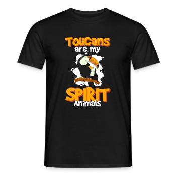 Tukan Urlaub Tropisch Urwald - Männer T-Shirt - Schwarz - Vorne - AI Model Male 178 light (178cm)