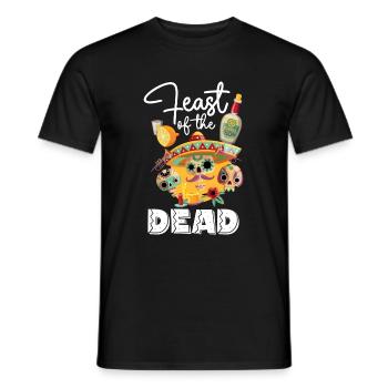 Dia de Muertos Totenschädel - Männer T-Shirt - Schwarz - Vorne - AI Model Male 178 light (178cm)