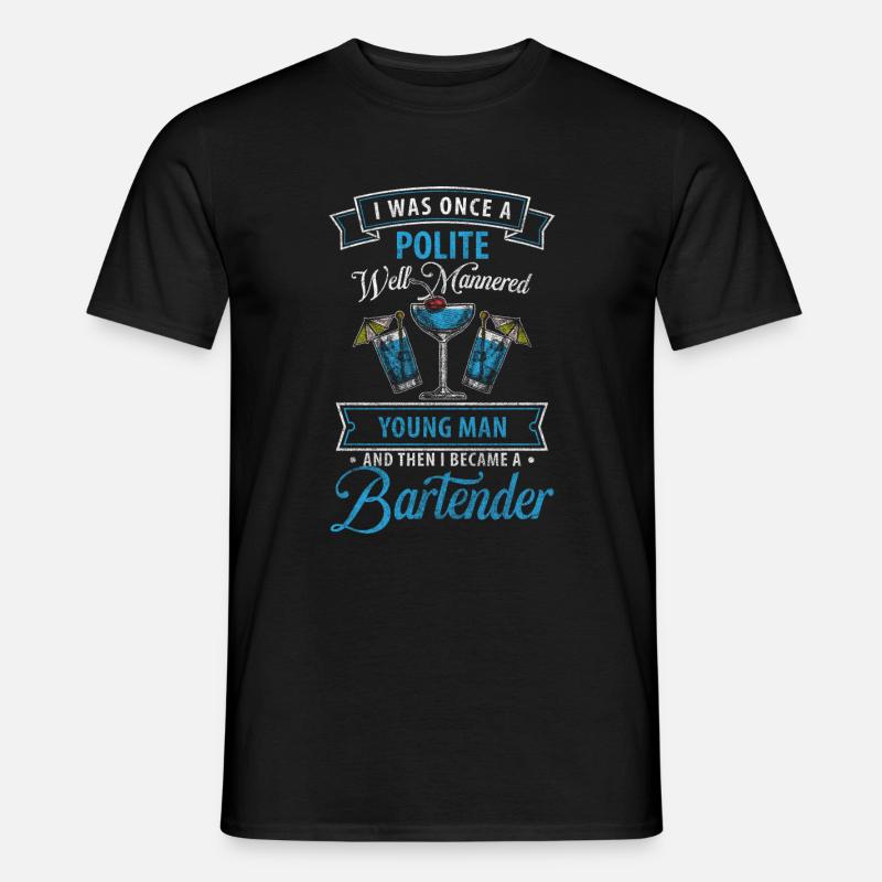 Bar Disko Shaker Trinkgeld - Männer T-Shirt - Schwarz