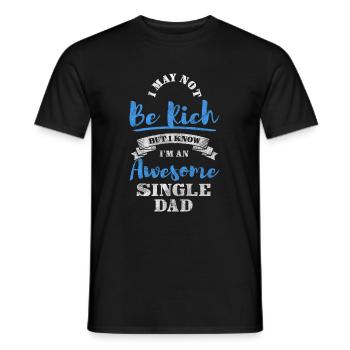 Single Parent Responsibility Sarcasm - Men's T-Shirt - black - Front - AI Model Male 178 light (178cm)
