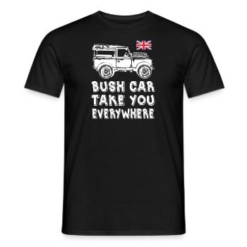 Bush Car Take You Everywhere - Männer T-Shirt - Schwarz - Vorne - AI Model Male 178 light (178cm)
