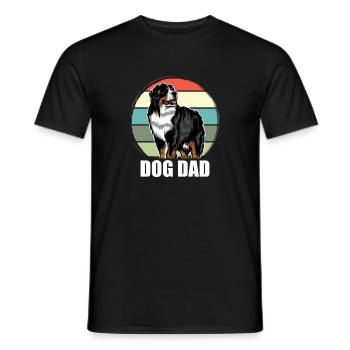 St. Bernard - Hund Papa - Männer T-Shirt - Schwarz - Vorne - AI Model Male 178 light (178cm)