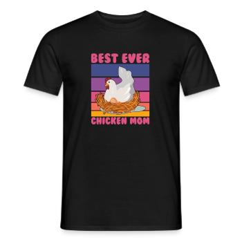 Meilleur poulet de tous les temps Poulets Maman Poulet Maman Dame Mère - T-shirt homme - noir - Devant - AI Model Male 178 light (178cm)