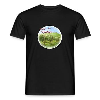 Lustiges Exilpfälzer Pälzer Pfälzer Pfalz Mundart - Männer T-Shirt - Schwarz - Vorne - AI Model Male 178 light (178cm)