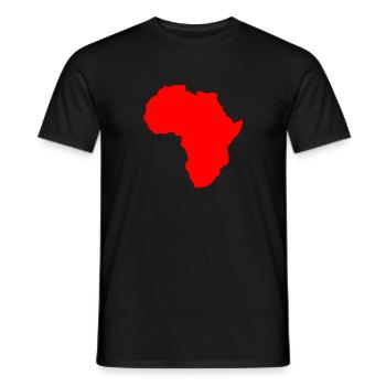 africa - Men's T-Shirt - black - Front - AI Model Male 178 light (178cm)