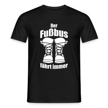 WANDERN WANDERER WANDERUNG BUNDESWEHR FUßBUS - Männer T-Shirt - Schwarz - Vorne - AI Model Male 178 light (178cm)