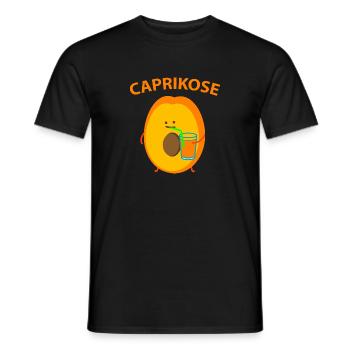 Aprikose auf Capri - Männer T-Shirt - Schwarz - Vorne - AI Model Male 178 light (178cm)