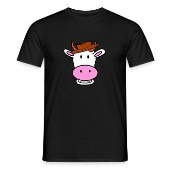 cow-boy - T-shirt homme - noir - Devant - AI Model Male 178 light (178cm)