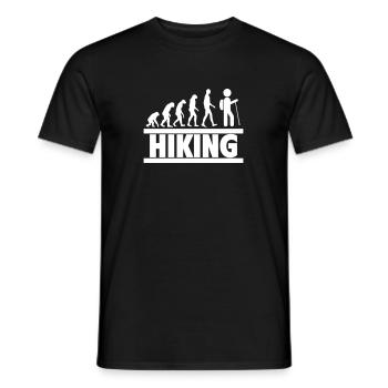 L’évolution du Vagabond Pour les passionnés - T-shirt homme - noir - Devant - AI Model Male 178 light (178cm)