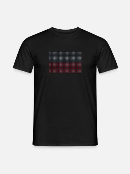 geo_flag_poland_plsph_2c - Men's T-Shirt - black