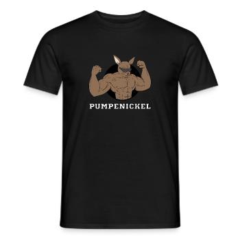 Pumpernickel - Männer T-Shirt - Schwarz - Vorne - AI Model Male 178 light (178cm)
